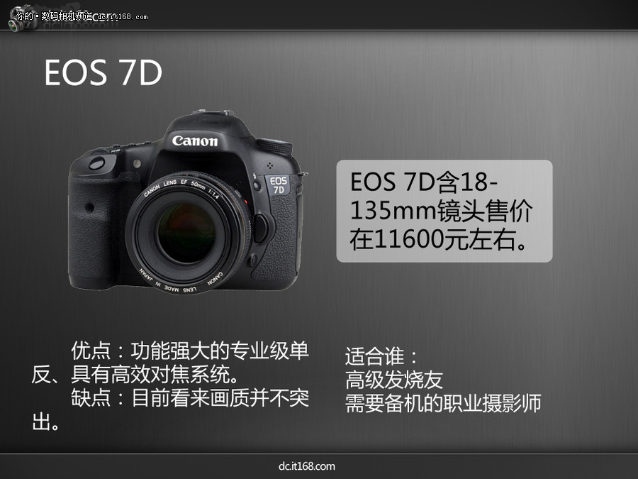 初学者买什么单反相机好 佳能单反推荐_it168