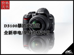 D3100暴跌更超值 新单电/单反价格天书