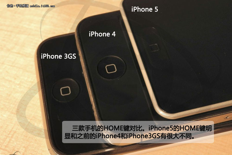 iPhone5真机还原曝光 对比iPhone4+3GS