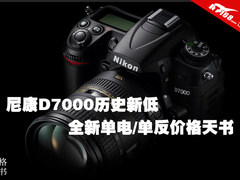 尼康D7000历史新低 单电/单反价格天书
