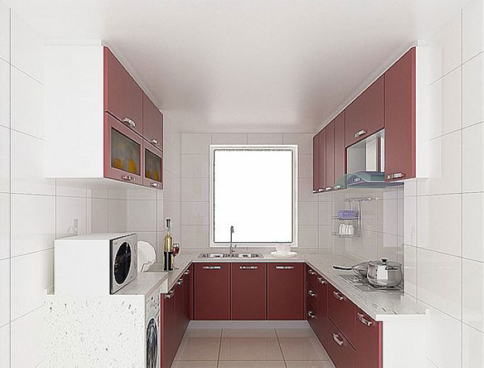 现代简约风格 2012最新厨房装修效果图