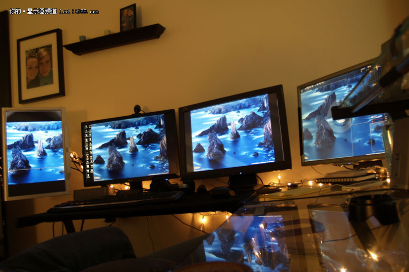 多屏+苹果机 国外玩家创意电脑桌面图赏_it168