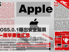 iOS5.0.1曝出安全漏洞 一周苹果全汇总