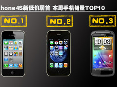 iPhone4S新低价居首 本周手机销量TOP10