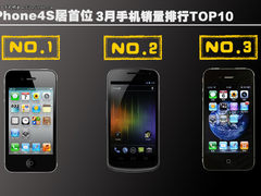 iPhone4S居首位 3月手机销量排行TOP10