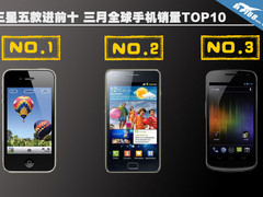 三星五款进前十 三月全球手机销量TOP10