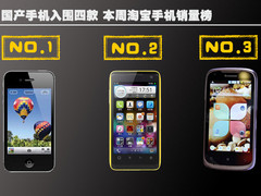 国产手机入围四款 本周淘宝手机销量榜