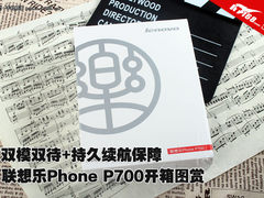 双模双待/超长待机 联想P700开箱图赏