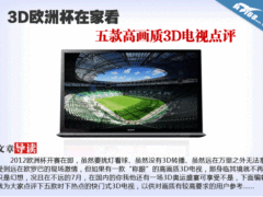 3D欧洲杯在家看 五款高画质3D电视点评