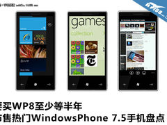 买WP8至少等半年 市售WP7.5手机盘点