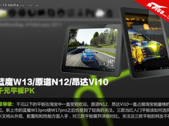 蓝魔W13/原道N12/昂达Vi10 千元平板PK