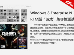 Windows 8 RTM版最新大游戏兼容性测试