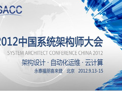  2012系统架构师大会之演讲嘉宾