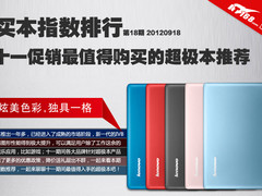 买本指数第18期 十一促销超极本推荐