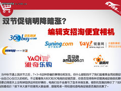 双节促销明降暗涨? 编辑支招淘便宜相机