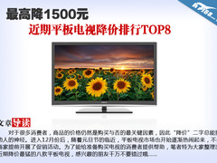 最高降1500元 近期平板TV降价排行TOP8