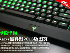 绿色怪物 Razer黑寡妇2013版键盘图赏
