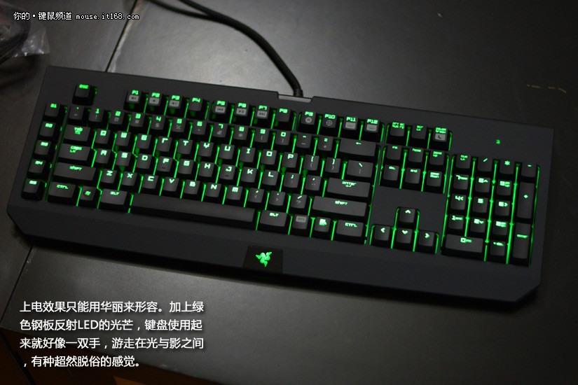 绿色怪物 razer黑寡妇2013版键盘图赏