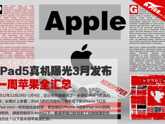 iPad5真机曝光3月发布 一周苹果全汇总