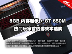 8GB内存+GT650M起 年初热门游戏本选购