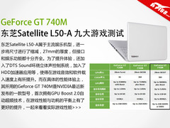搭载GT740M独显 东芝L50-A九大游戏测试