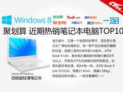 聚划算 近期热销笔记本电脑全面推荐