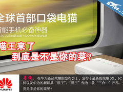 华为喵王来了 解读产品能否成为你的菜