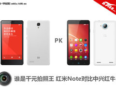 谁是千元拍照王 红米Note对比中兴红牛
