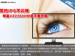 简约IPS不闪屏 明基VZ2350HM显示器图解