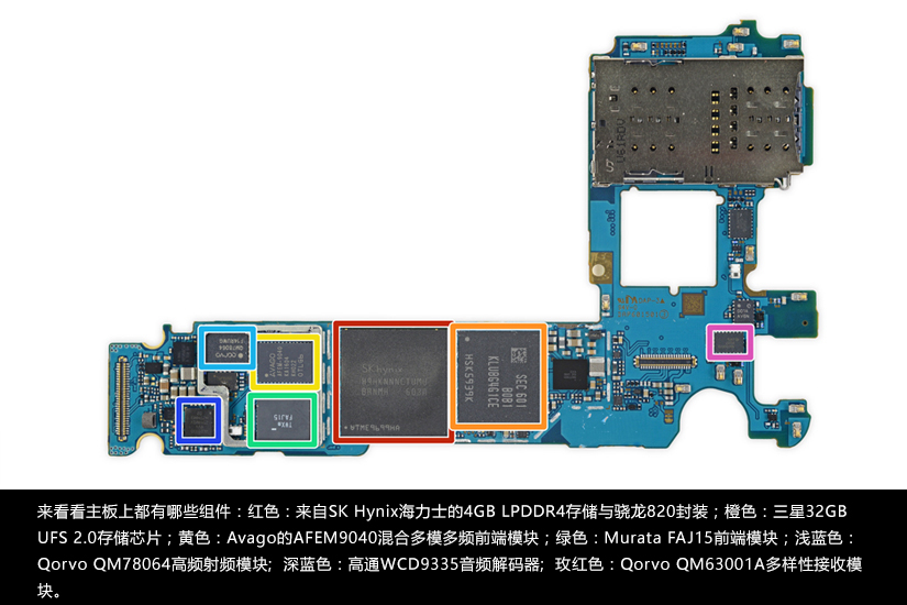 结构更加精密 三星galaxy s7拆解图赏