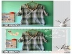 美图秀秀实物森女风素材装扮淘宝展示图