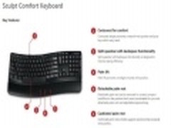 微软发布Win8专用键盘 独特分裂空格键