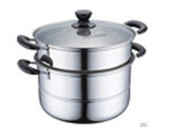 不锈钢复底 电磁炉通用的蒸锅仅售99元