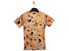 逗比界的潮服 3D立体大秋田犬T恤仅46元