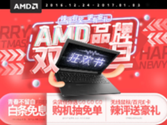 狂欢不停豪礼不断 AMD双旦狂欢节一起嗨