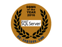 SQL Server成为DB-Engines2016年度DBMS