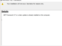 微软.NET Framework 4.7离线和在线安装