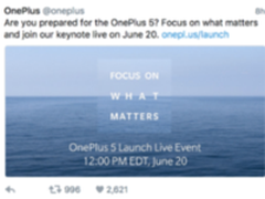 专注更重要的事情 一加5确定6月21发布
