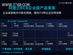 面向173种应用场景 阿里云发布ECS企业级19款实例