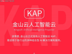 金山云上半年同比增长102% 人工智能成新引擎