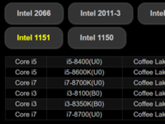 华擎官网现身6款八代酷睿 需搭配新主板