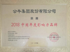 公牛集团获“2018中国年度影响力品牌”大奖