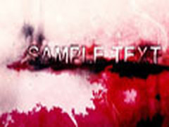 Photoshop轻松制作染满鲜血风格的文字