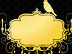 直接采用，漂亮的签名用花纹PS相框素材