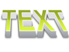 Photoshop轻松制作简单的绿色立体字