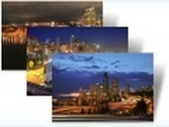 绝美夜景 微软新推Win7主题：城市之光