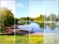 一张照片分割四季 美图秀秀作创意拼图