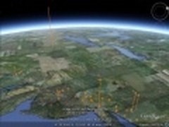 谷歌Earth直观看谷歌Analytics统计数据