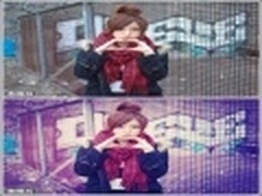 让外拍更出色 美图秀秀打造紫色LOMO风