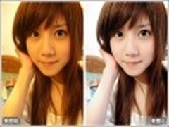 偏黄照巧处理 美图秀秀美化室内自拍